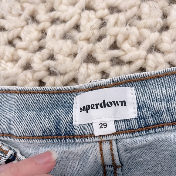 Superdown Light Wash Denim Jeans Baggy Size 29 90s Y2K - Picture 3 of 7